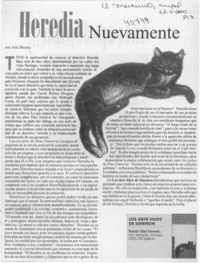 Heredia nuevamente  [artículo] José Promis