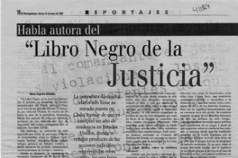 "Libro negro de la justicia"  [artículo] María Eugenia González