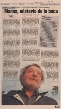 Manns, misterio de la boca
