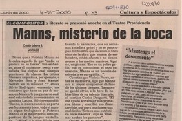 Manns, misterio de la boca