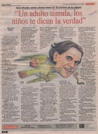 "Un adulto simula, los niños te dicen la verdad"  [artículo] Willy Haltenhoff