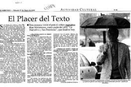 El placer del texto  [artículo] Carolina Andonie Dracos