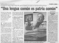 "Una lengua común es patria común"  [artículo] Renato Castelli