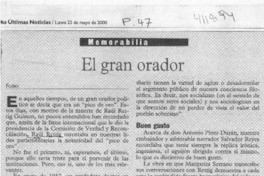 El gran orador  [artículo] Filebo