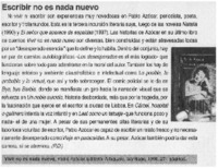 Escribir no es nada nuevo