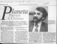 Planeta premia a chileno  [artículo]