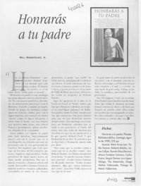 Honrarás a tu padre  [artículo] Mili Rodríguez V.