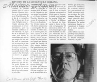 Devoto de la literatura chilena  [artículo]