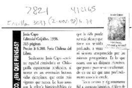 Francisco, ¿en qué piensas?  [artículo] Mario Rodríguez