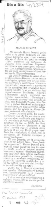 Marco Denevi  [artículo] Sagitario