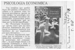 Psicología económica  [artículo]