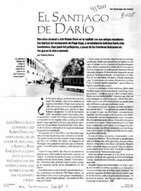 El Santiago de Darío  [artículo] Roberto Merino