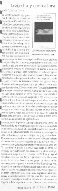 Tragedia y caricatura