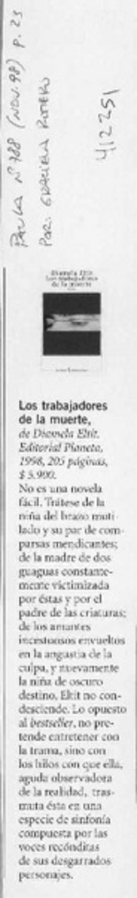 Los Trabajadores de la muerte  [artículo] Graciela Romero