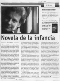 Novela de la infancia  [artículo] Camilo Marks