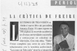 La Crítica de Freire  [artículo]