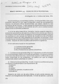 Guías de ética profesional  [artículo] Ramón Sepúlveda