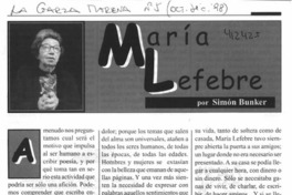 María Lefebre  [artículo] Simón Bunker