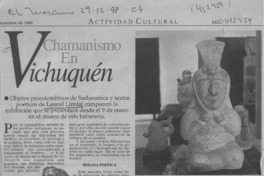 Chamanismo en Vichuquén  [artículo]