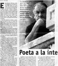 Poeta a la intemperie