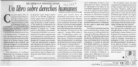 Un libro sobre derechos humanos  [artículo] Sergio Ramón Fuentealba