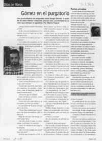 Gómez en el purgatorio  [artículo] Alberto Fuguet
