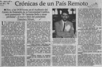 Crónicas de un país remoto (entrevista)
