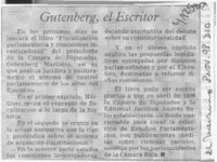 Gutenberg, el escritor  [artículo]