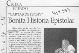 Bonita historia epistolar  [artículo] Carola Oyarzún