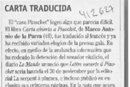 Carta traducida  [artículo]