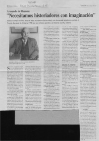 "Necesitamos historiadores con imaginación"  [artículo]