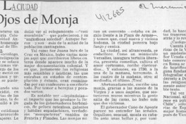 Con ojos de monja  [artículo] Miguel Laborde