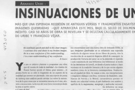 Insinuaciones de un universo  [artículo] Germán Carrasco Vielma