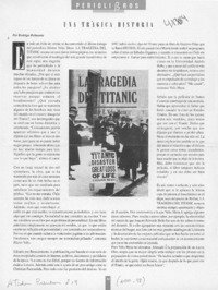 Una trágica historia  [artículo] Rodrigo Belmonte