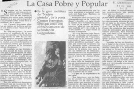 La casa pobre y popular  [artículo]