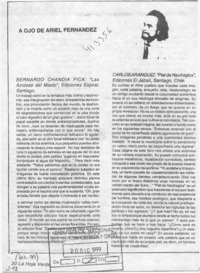 A ojo de Ariel Fernández  [artículo] Ariel Fernández