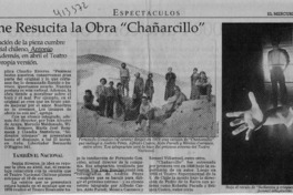 Esta noche resucita la obra "Chañarcillo"
