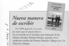 Nueva manera de escribir  [artículo]