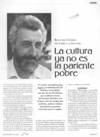 La cultura ya no es la pariente pobre  [artículo]