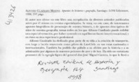 Apuntes de historia y geografía  [artículo] Sergio Martínez Baeza