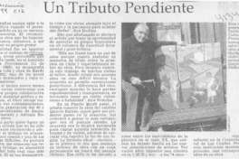 Un tributo pendiente  [artículo]