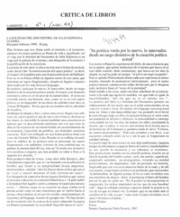 La Soledad del encuentro  [artículo] Isabel Gómez