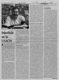 Injusticia en la USACH  [artículo] Reportero