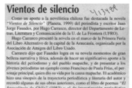 Vientos de silencio  [artículo]