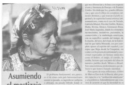 Asumiendo el mestizaje  [artículo] Jaime Valdivieso B.