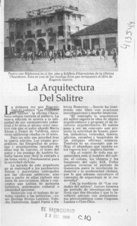 La Arquitectura del salitre  [artículo]