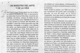 Un maestro del arte y de la vida  [artículo] Raúl Mellado Castro