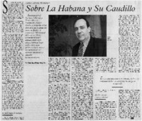 Sobre La Habana y su caudillo