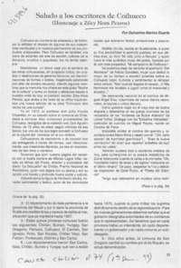 Saludo a los escritores de Coihueco  [artículo] Galvarino Merino Duarte