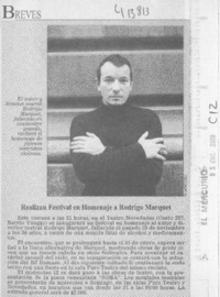 Realizan festival en homenaje a Rodrigo Marquet  [artículo]